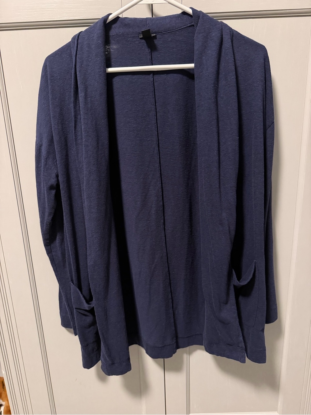 J. Crew Open Front Navy Blue Lightweight Cardigan